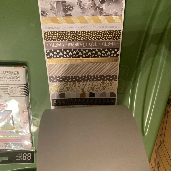 SOLD The Happy Planner Motivational Sticker Book - Gold and Pink Accents - Picture 6 of 9